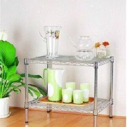 Two layer Shelving Kitchen Microwave Rack Stainless Steel co