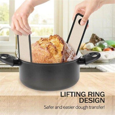 2Pcs Silicone Bread Sling for Dutch Oven Reusable Non-Stick