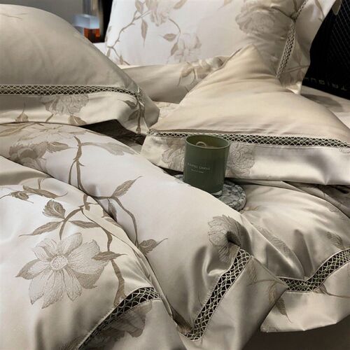 Retro Elegant High-density Yarn-dyed Jacquard Four-piece Lig