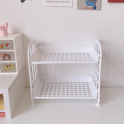 1Pcs Kawaii Macaron Minimalist Desk Desktop Organizer Storag
