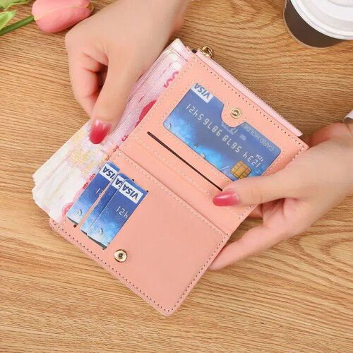 Fahion Women Wallet Zipper Coin Pure Lady Short Clutch Pure