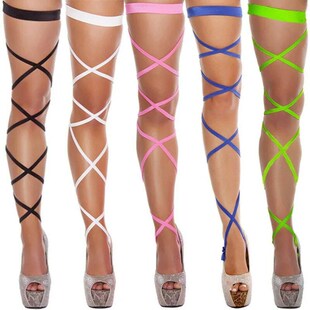 Punk Goth Nylon Sexy Bandage Stockings Out Womens Hollow