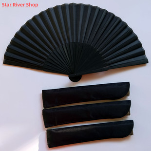 Chinese Fan Dance Wedd Hand Fans Vintage Black Style Folding