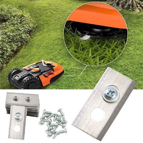 36Pcs Lawn Mower Blades with Washers & Screw Double Hole