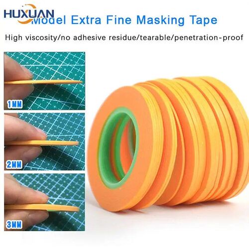 18M Yellow Masking Tape Adhesive Tape Textured Paper Car Pai