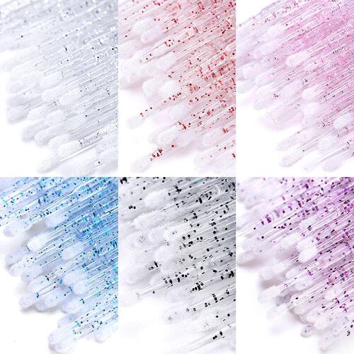 100pcs Crystal Eyelash Cleaning Brush Lash Extension Micro