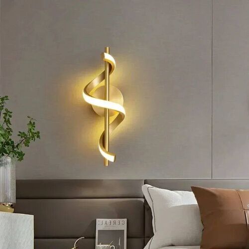 LED Wall Lamp Nordic Bedroom Bedside Minimalist Sconce Black