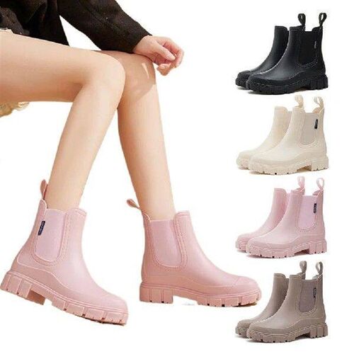 Womens Waterproof Boots New Style Elastic Mouth Ankle
