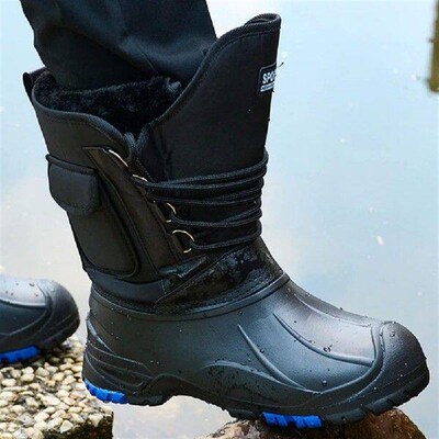 Men Winter Boots Waterproof Winter Shoes Warm Lined