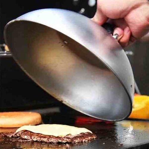 Grill Mark Wooden Press Stainless Steel Bbq Tool Set Burger
