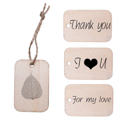 Unfinished Nature Wood Slice Gift Tags Blank Wooden Hanging