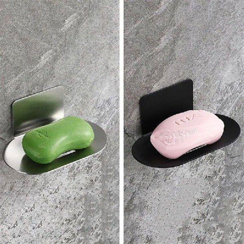 Drainable Soap Dish 304 Stainless Steel No Punch Hanging - 实物图