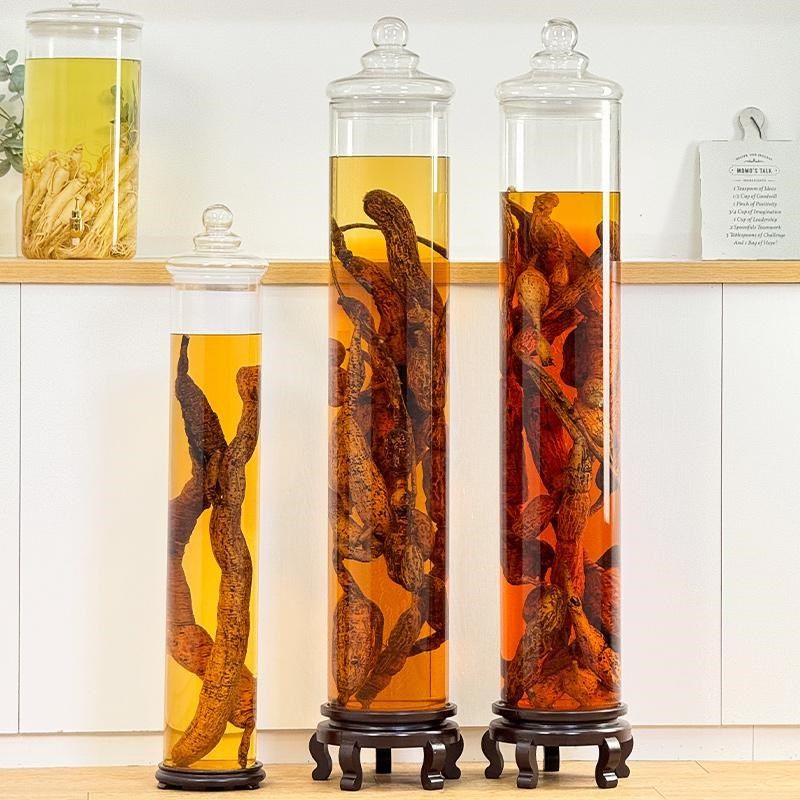 广口泡酒玻璃瓶带龙头人参牛大力药酒密封展示罐鹿鞭专用酒瓶容器,厨房/烹饪用具,泡酒瓶,淘宝优惠券,粉丝福利购,淘宝优惠卷