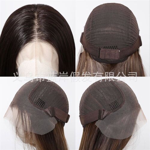 13*6 Imported Silk Black Lace Wig Womens Full Head ver Free