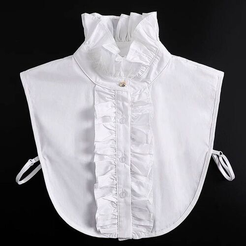 Formal False Collar Women Embroidery Faux Col Half Shirt Blo