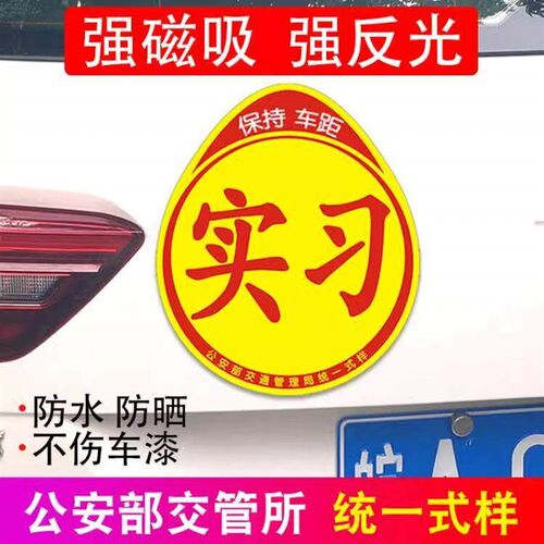 New Driver Car Sticker - Strong Magnetic Female Driver Inter