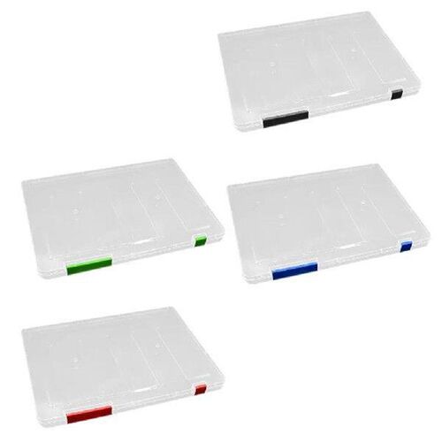 4 Pcs File Storage Box Portable Case Plastic Folder