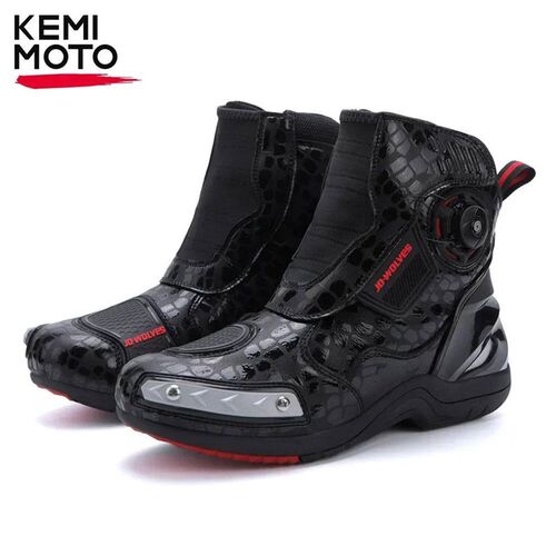Motorcycle Boots Men Racing Shoes for Riding Breathable Moto