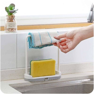 Punch-free Towel Rack Desktop Draining Rack Kitchen Plastic