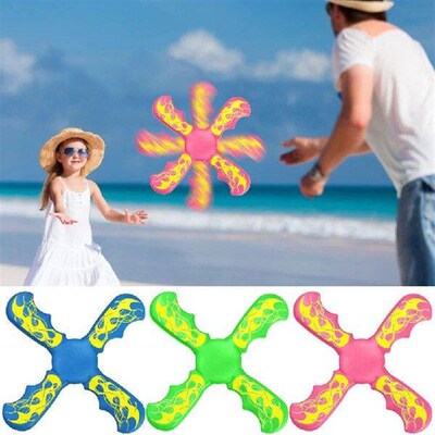 Soft 4 Bladed Boomerang 4-Leaf Boomerang Toy Funny Outdoor