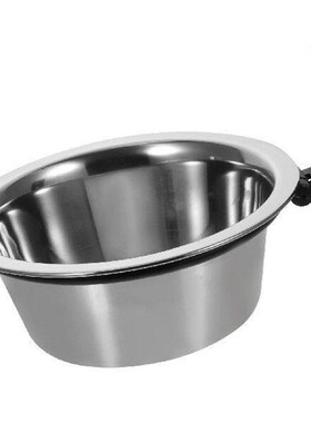 Dog Bowl Mounted Elevated Cages Anti Spill Water Stainless