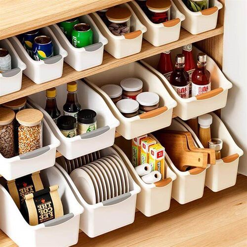 Kitchen Cabinet Storage Box Under Sink Organizer with Wheels