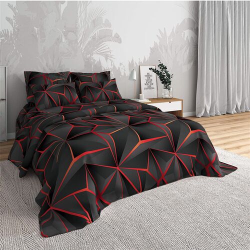 Three Piece Bedding Set Home Textile 3d Digital Printing Qui