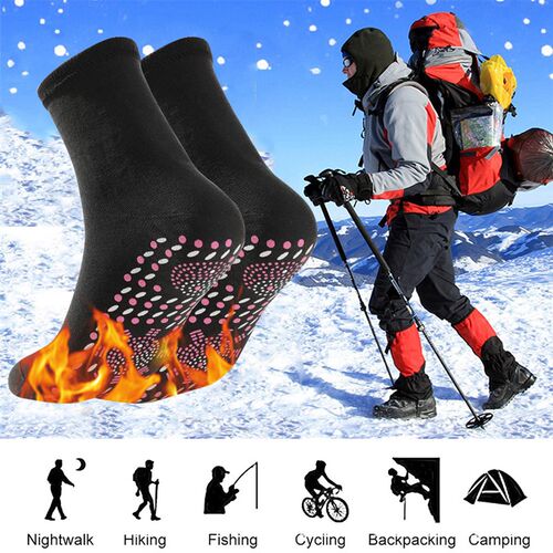 Heated Socks Self Heating Sock Magnetic Therapy Men Women Ma