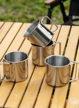 250/350/500ml 304 Stainless Steel Water Bottle Portable Camp
