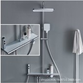 Shower Storage Set Tempered Intell Bathroom Glass New