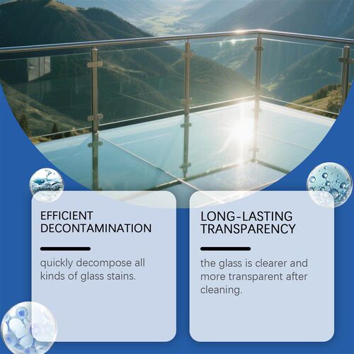 JAKEHOE Glass Cleaner - Stain Remover for a Streak-Free, Spa
