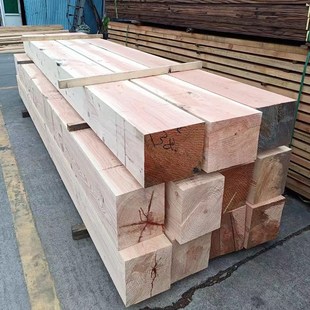 方木防腐木实木板材红松木料木梁木板方柱枕木建筑木方木条千斤顶