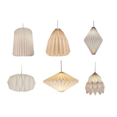 Paper Origami Lamp Shade Light Accessories Foldable Origami