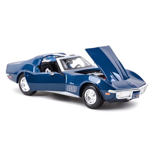 Maisto 1:24 1970 Corvette Blue Static Die Cast Vehicles Coll