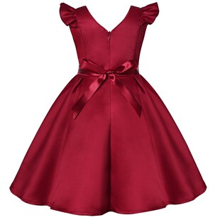 Girl Flower Sequins Christmas Dress for Kids Birthday Prince