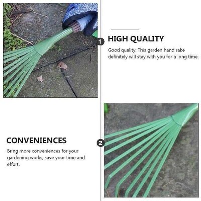 2 Pcs Garden Rake Gardening Hand Tool Cultivator Soil