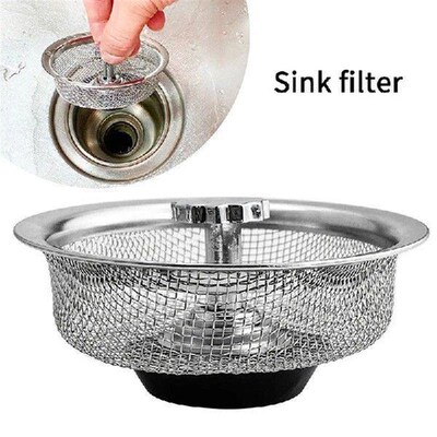 Kitchen Sink Sewer Strainer Basin Drain Stopper Stainless