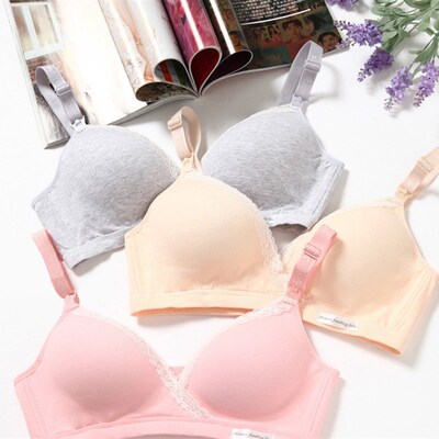 Wirefree Nursing Clothing Cotton Breastfeeding Bra for Pregn
