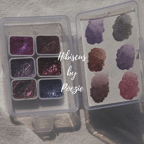 Nail Solid Pigment Watercolor Blue Purple Manicure Decor Met