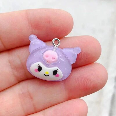 10pcs/pack Funny Cute Rabbit Dog Cat Resin Charms Pendant fo