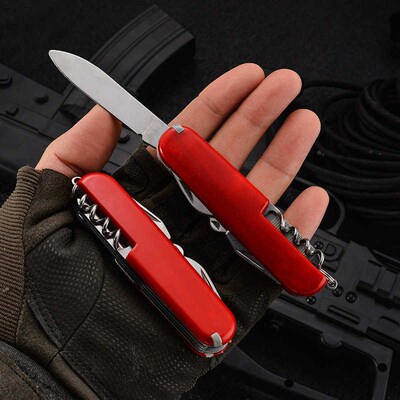 Multifunctional Folding Army Knife Portable Stainless Steel