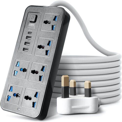 Power cord extension socket Plug wire board with towing Pla