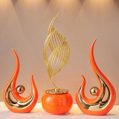 Contemporary Abstract Ceramic Art Sculpture for Home Decor