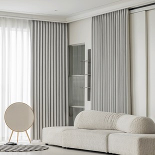 【山海芙蓉】高精密加厚窗帘遮光202新款卧室高级感客厅绍兴柯桥