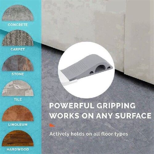 Door Stoppers -Pack Of 1 Rubber Door Wedge For Carpet,