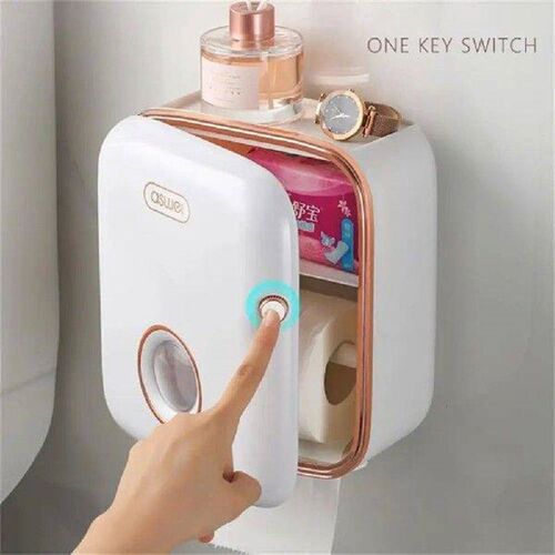 Car Tissue Boxes Roll Holder For Toilet Papers No Punching