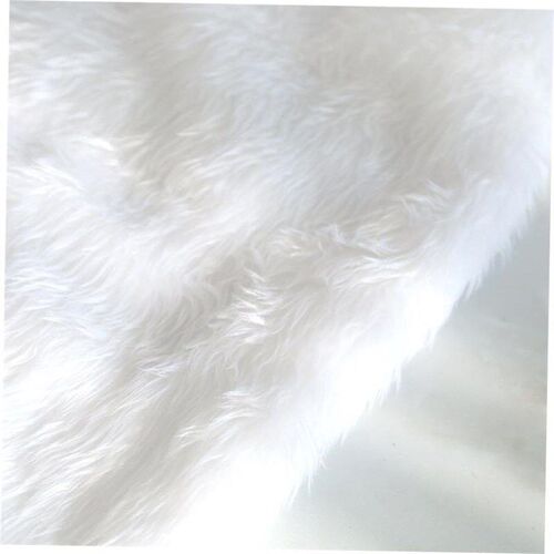 White plush Christmas tree skirt Christmas decorations Chris
