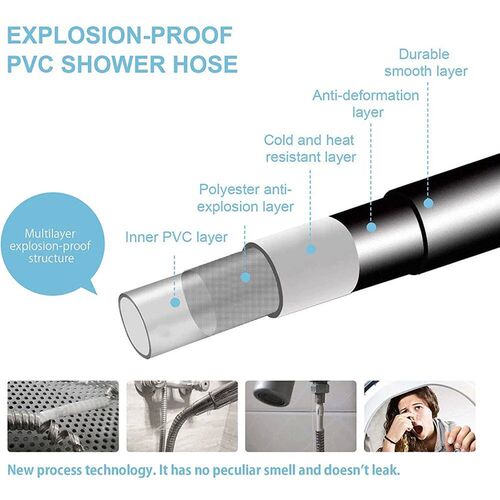 PVC Shower Hose Flexible Flexible Shower Tube for Bathroom S