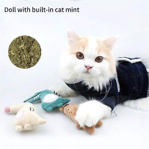 Cat Toy Mini Grinding Teeth Catnip Toy Funny Interactive
