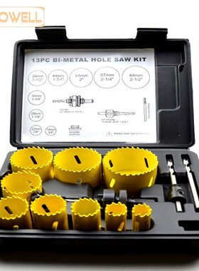 30% off 13pcs Holesaw blades kit HSS Bimetal holesaw Bit Set